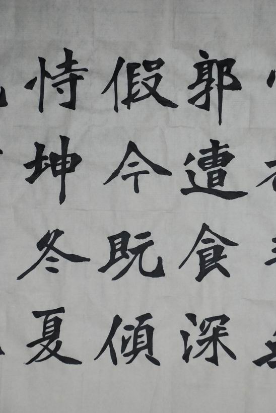 站长牛年最新临帖作品——张猛龙碑选字(八尺条幅)